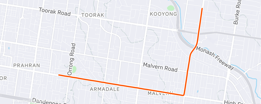 Map of the activity, Morning Ride