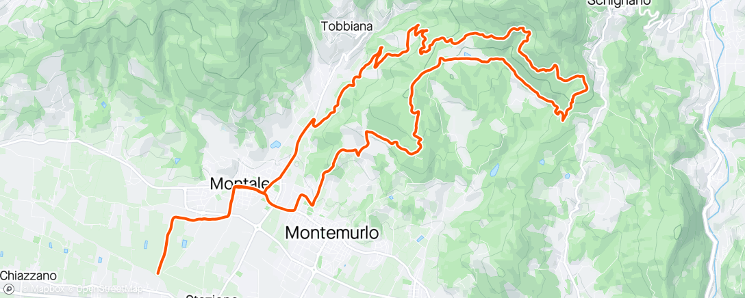 Карта физической активности (Sessione di e-mountain biking mattutina)