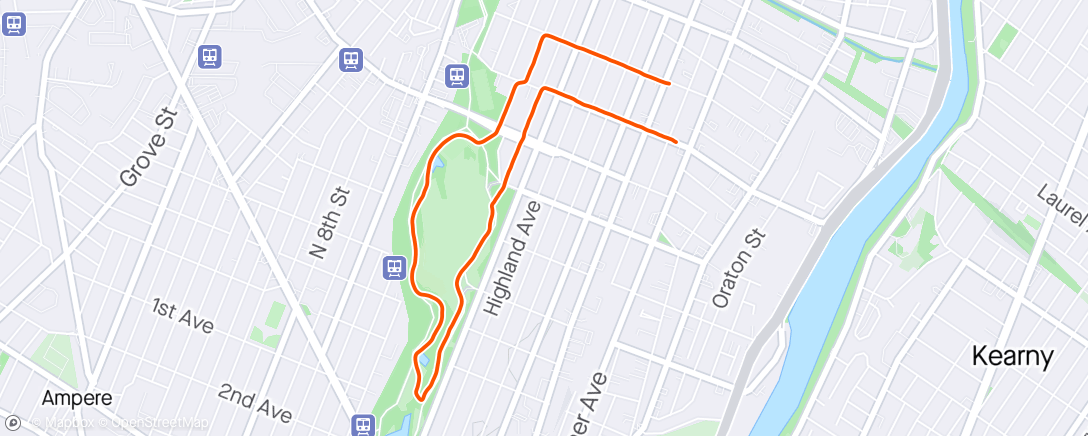 Map of the activity, Jersey City Shake Out