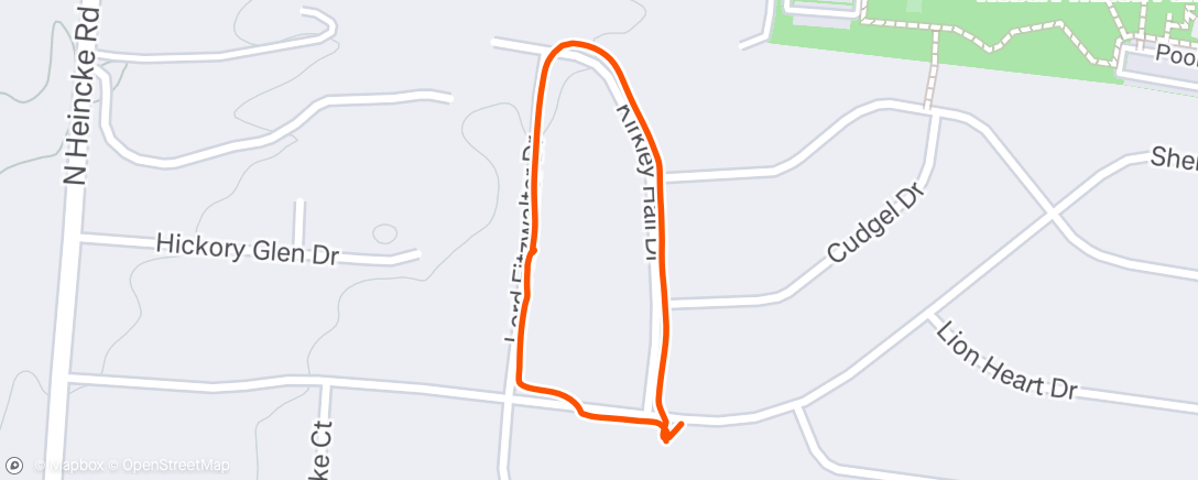 Map of the activity, Afternoon Walk