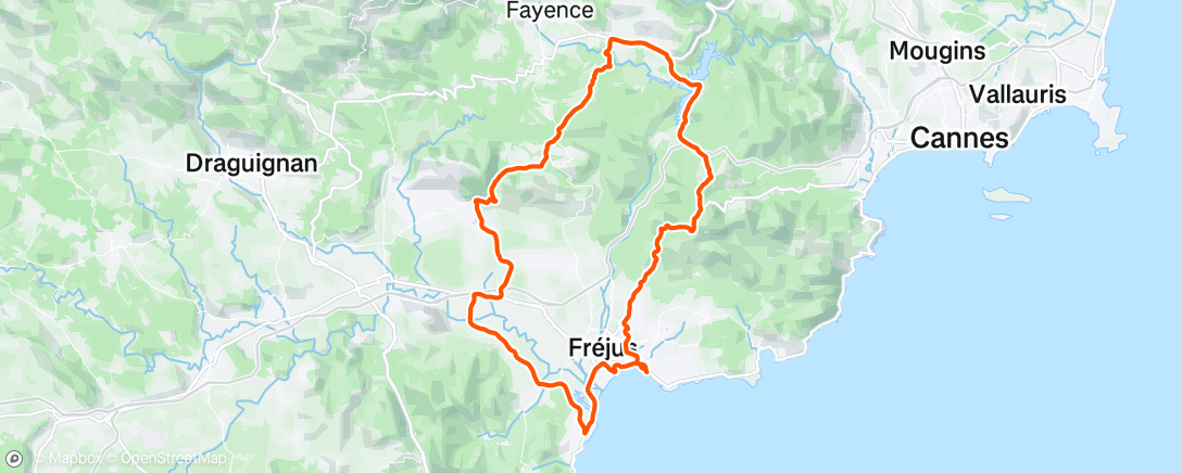 Mapa de la actividad (Afternoon Ride)