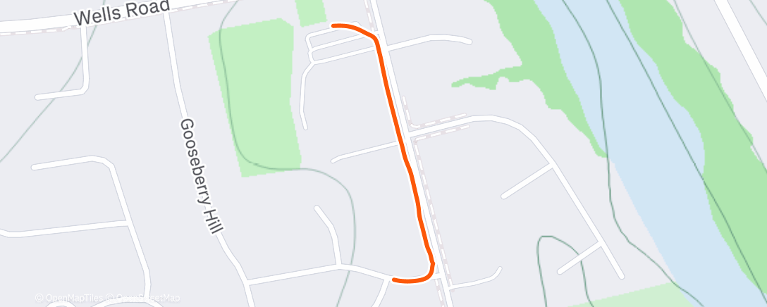 Map of the activity, Morning Run