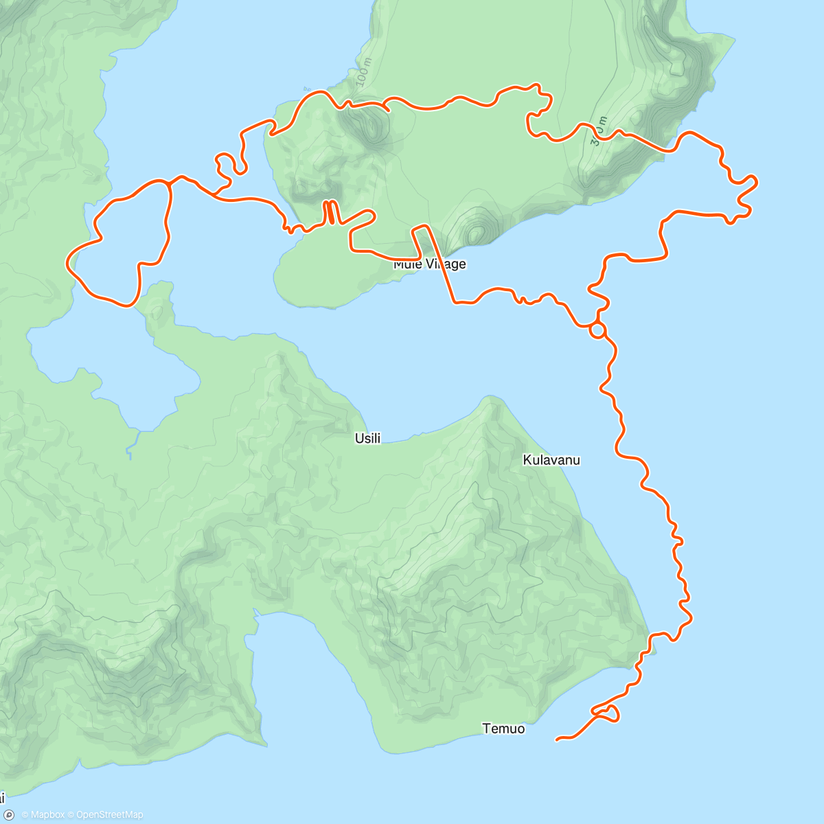 Map of the activity, Zwift - Low Cadence SS - Alternating - 3 x 18' on Coast to Coast in Watopia