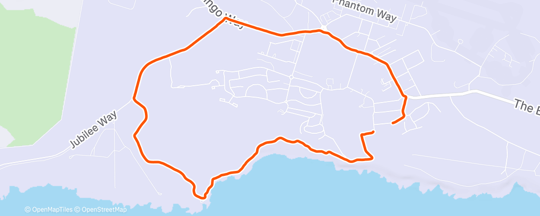 Map of the activity, Morning Run