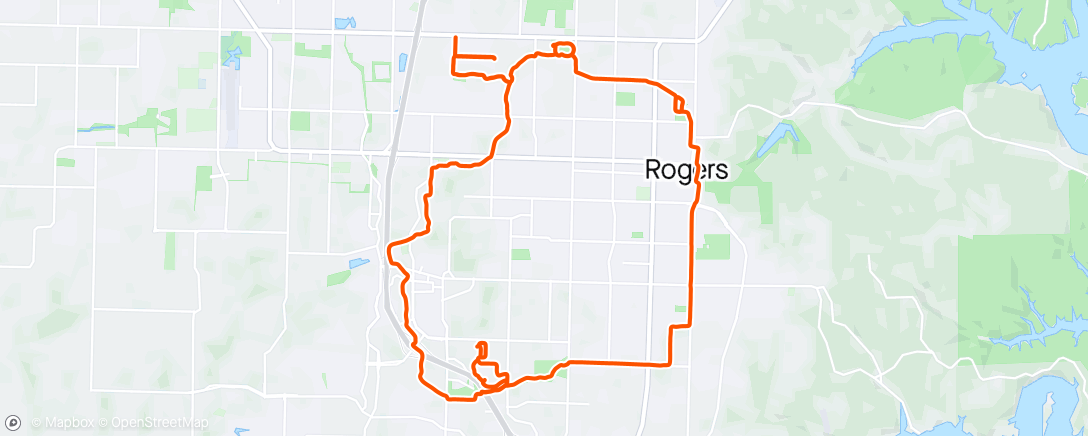 Map of the activity, Solo Railyard loop plus a little extra