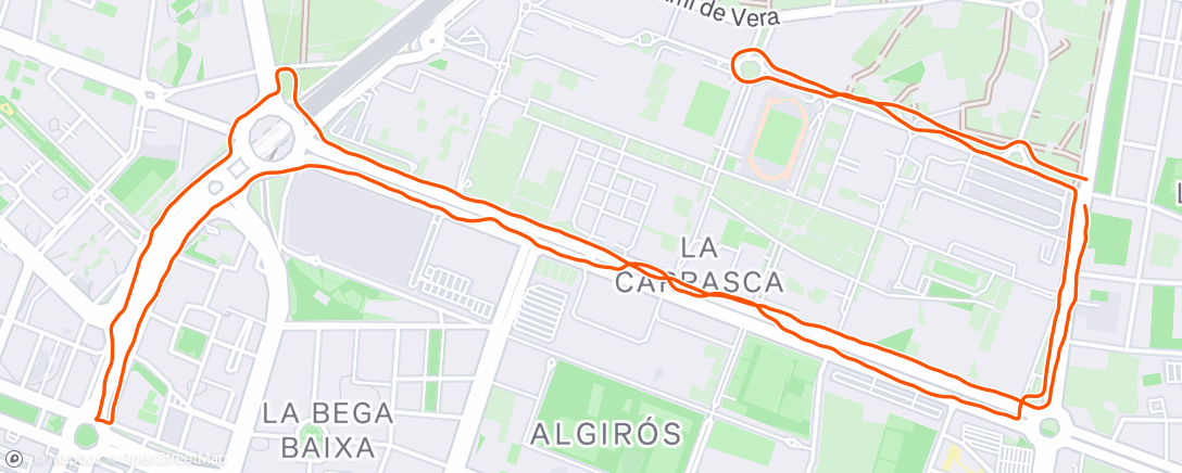 Map of the activity, Empezando la semana 🏃