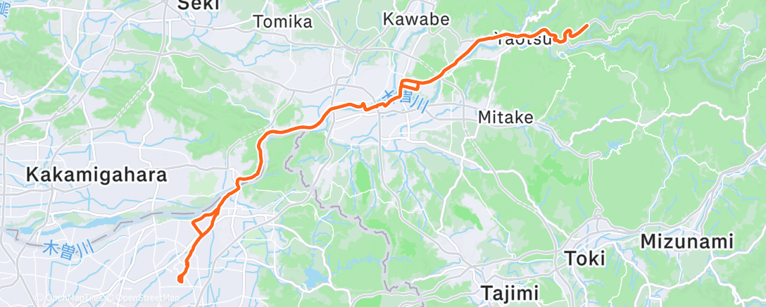 Карта физической активности (朝のライド)