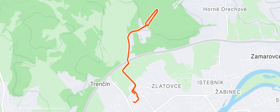 Map of the activity, Morning Trail Run