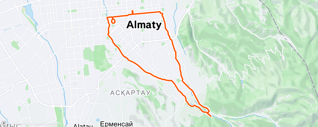 Карта физической активности (Morning Run)