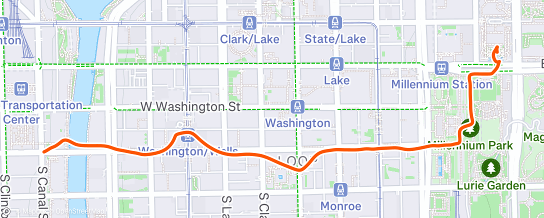 Map of the activity, Lunch Walk