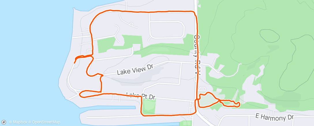 Map of the activity, Good day to ride, but I didn't