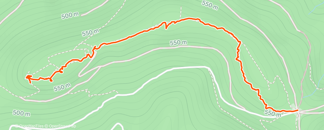 Map of the activity, Marche dans l'après-midi
