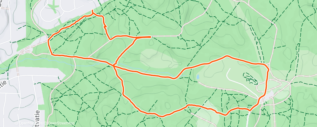 Map of the activity, Evening Hike
