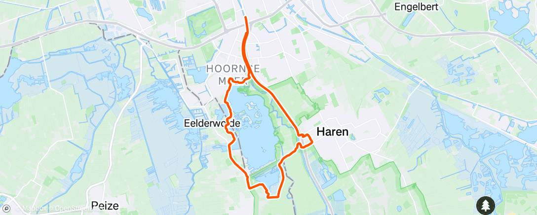 Map of the activity, Ochtendloop