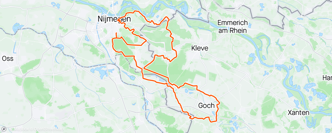 Map of the activity, Ronde van Nijmegen 2024 125 km