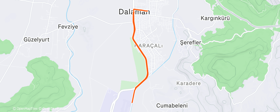 Карта физической активности (Morning Run)