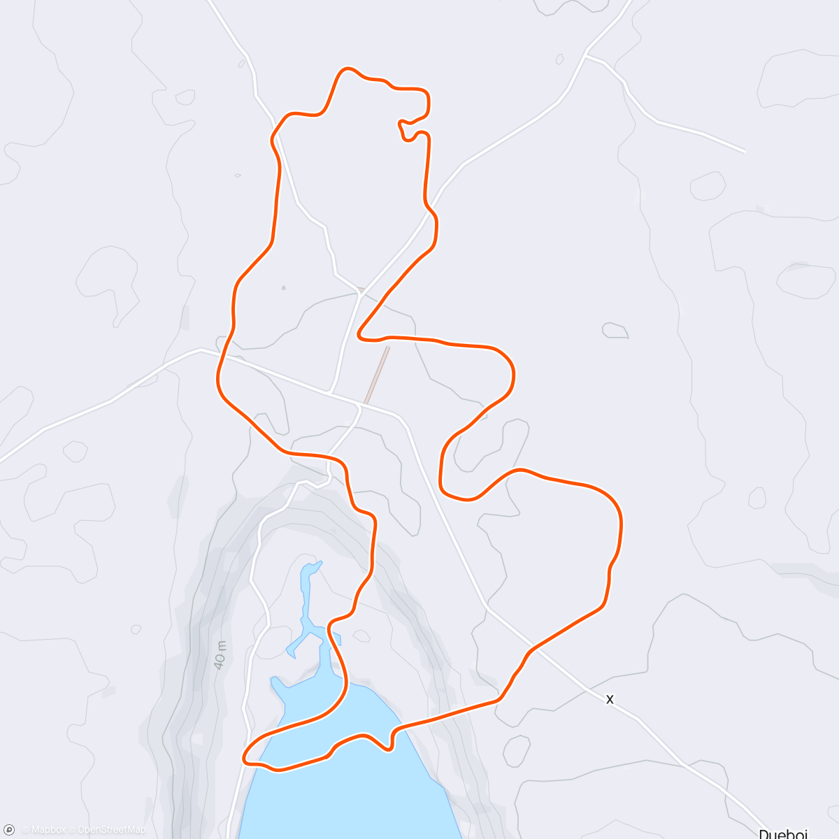 Map of the activity, Zwift - Pedaling Drills in Makuri Islands