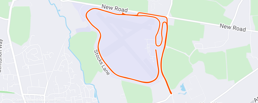 Map of the activity, Chichester 10k