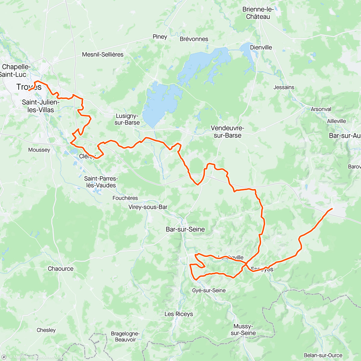 Map of the activity, Reco Stage 9 TdF 🤔