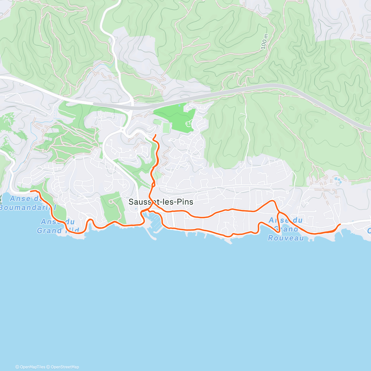 Map of the activity, 55'