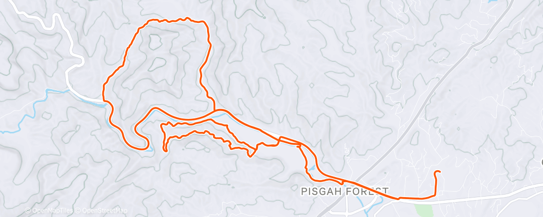 Map of the activity, Afternoon Mountain Bike Ride