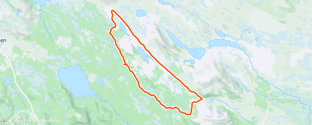 Map of the activity, Fjellrunden, skate