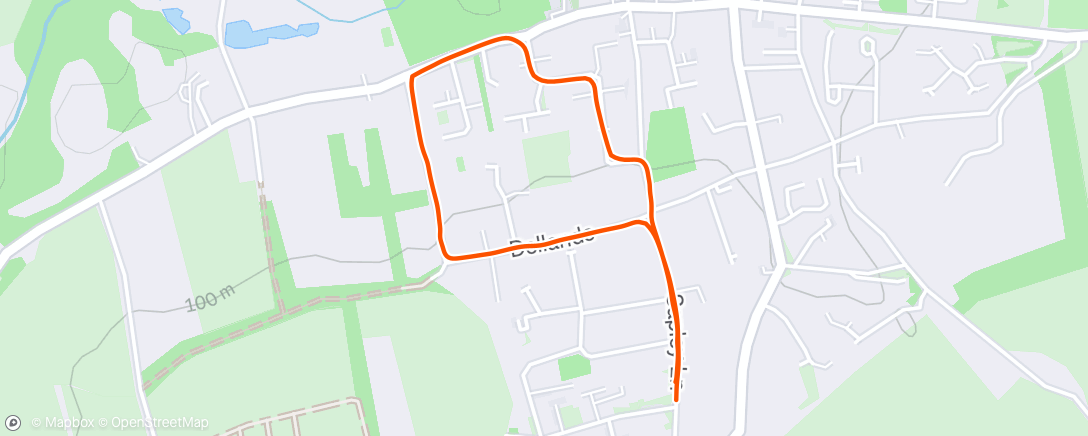 Map of the activity, Lunch Walk