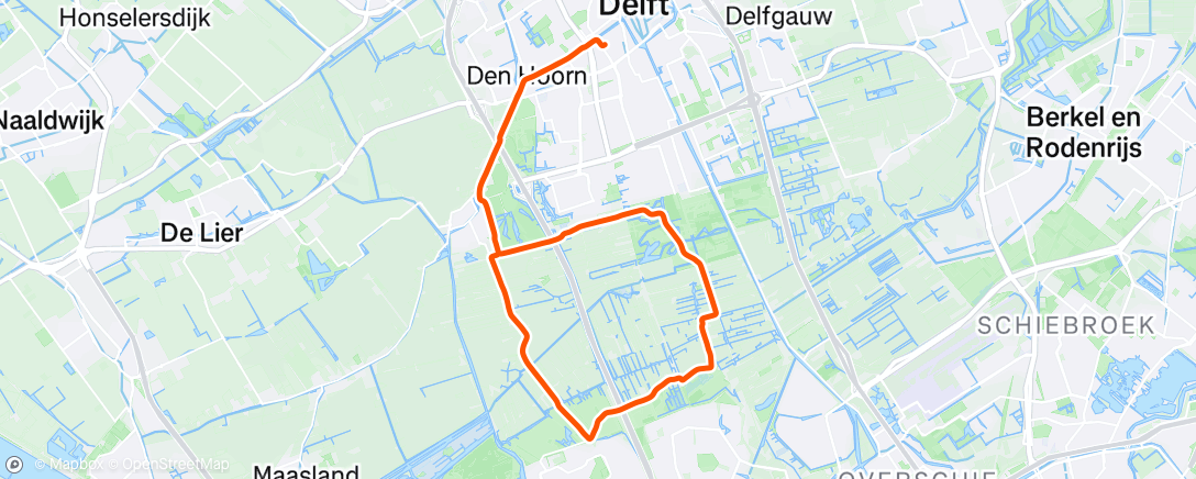 Map of the activity, Afternoon Ride
