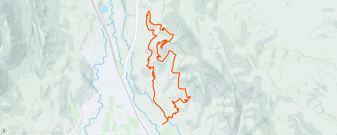 Map of the activity, Evening Mountain Bike Ride