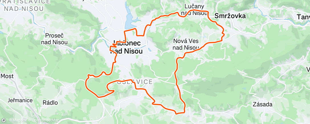 Map of the activity, Morning Ride