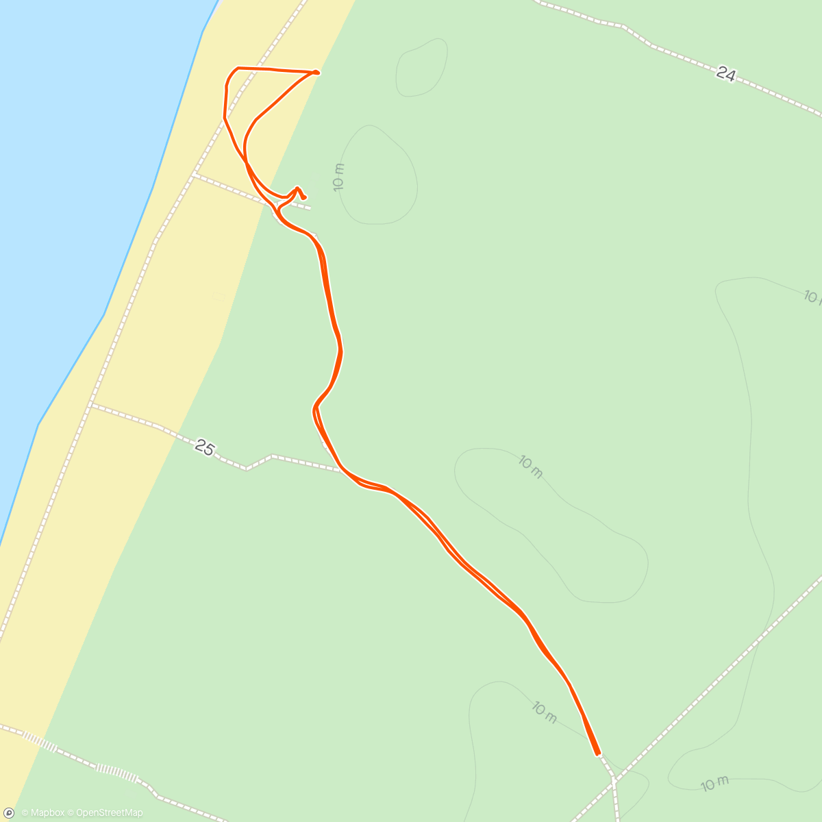 Map of the activity, More Beach Walk