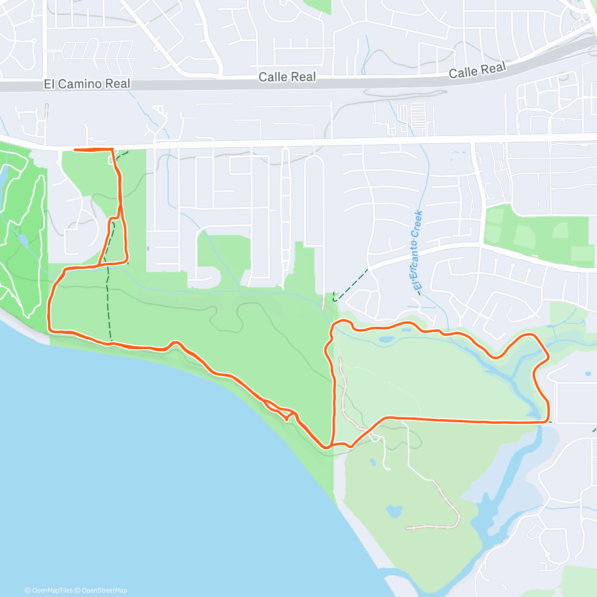Map of the activity, Easy recovery run and some nice trails w/ Ollie 🫶🏽🐶