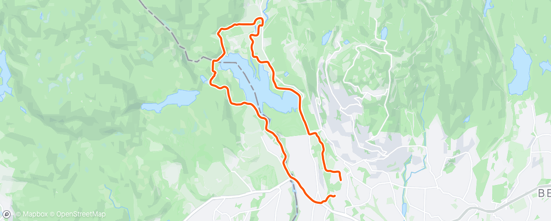 Map of the activity, Rundt Bogstadvannet med HC☀️