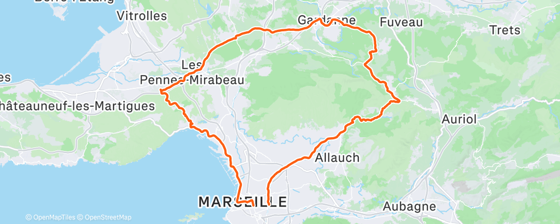 Mappa dell'attività Medals all over training peaks