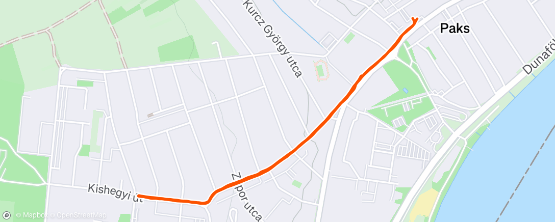 Map of the activity, Morning Run