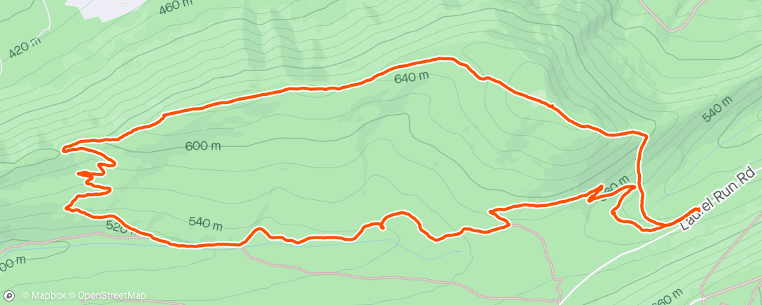Map of the activity, BKR Hike
