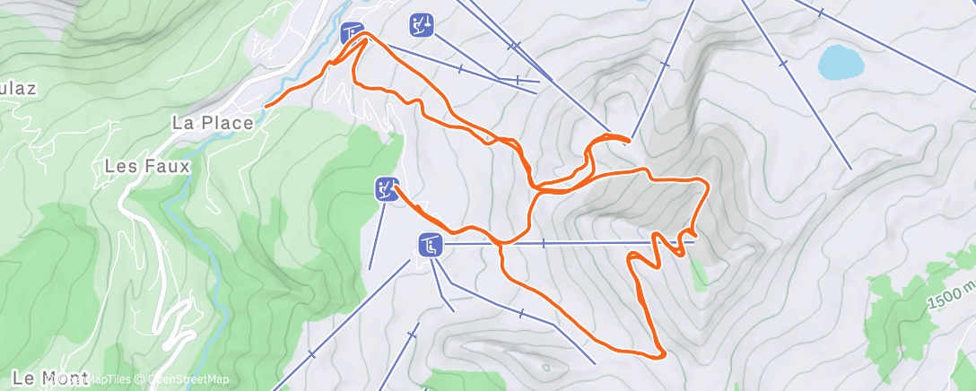 Mapa de la actividad, PMA du matin