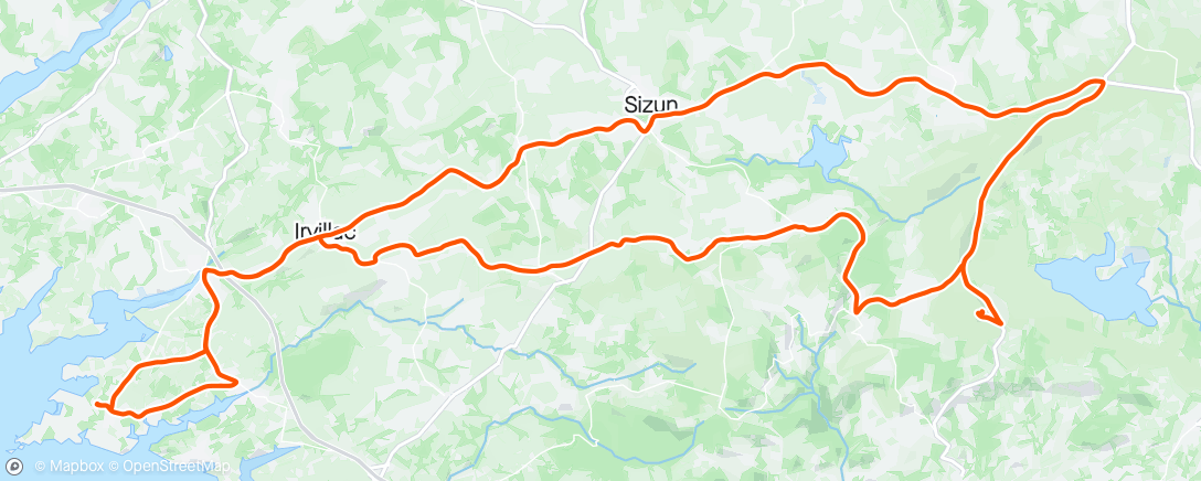 Map of the activity, Belle sortie dans les monts d'Arrée en passant par la chapelle de braspart ! 🙏