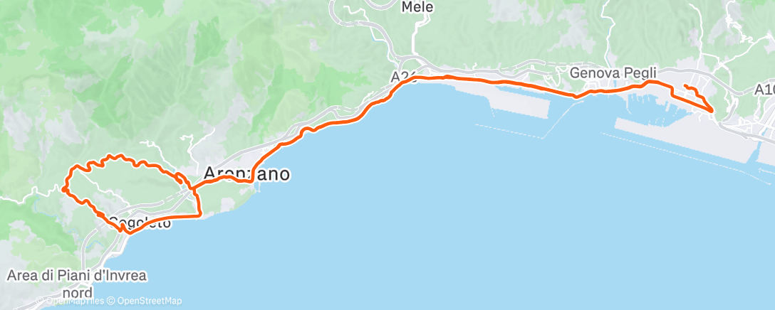 Карта физической активности (Sessione di gravel biking pomeridiana)