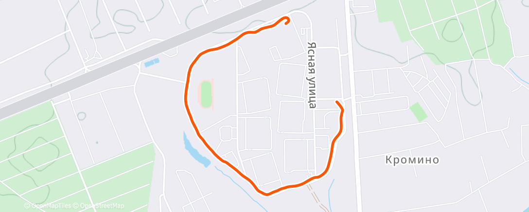 Map of the activity, Afternoon Walk