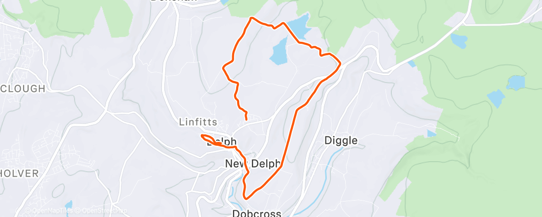 Map of the activity, Lunch Run