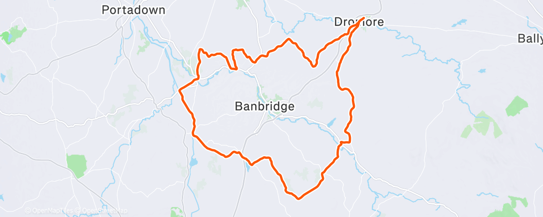 Map of the activity, Morning Mountain Bike Ride