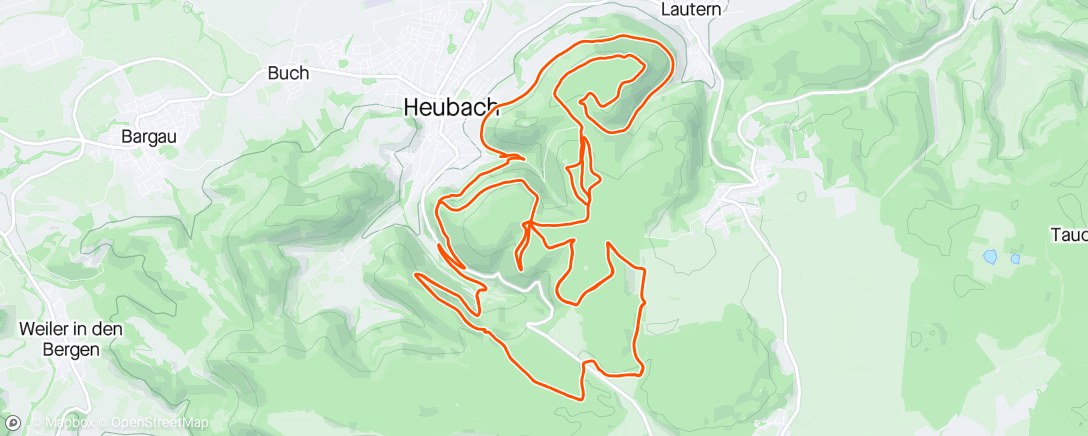 Mapa da atividade, Heubach MTB Marathon