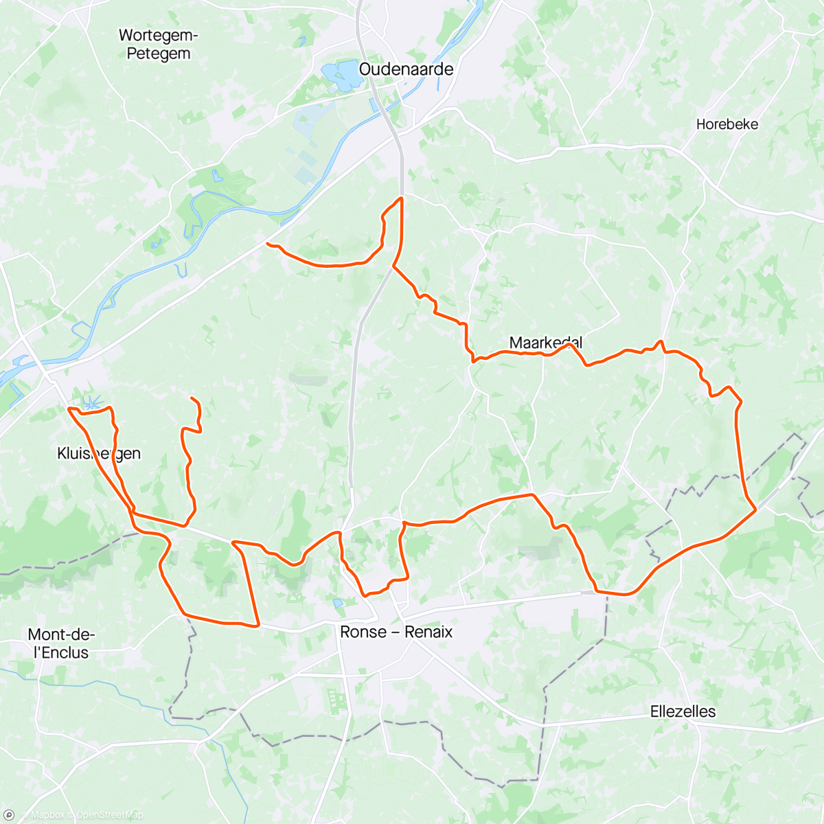 Map of the activity, ROUVY - Melden to Paterberg | Belgium
