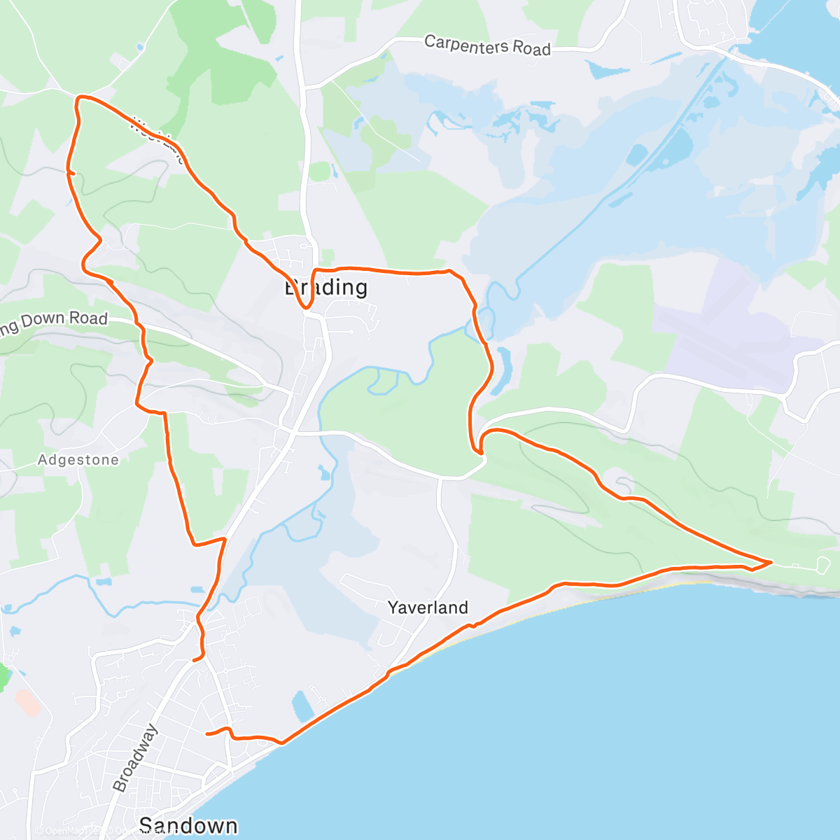 Map of the activity, Sunny Loop