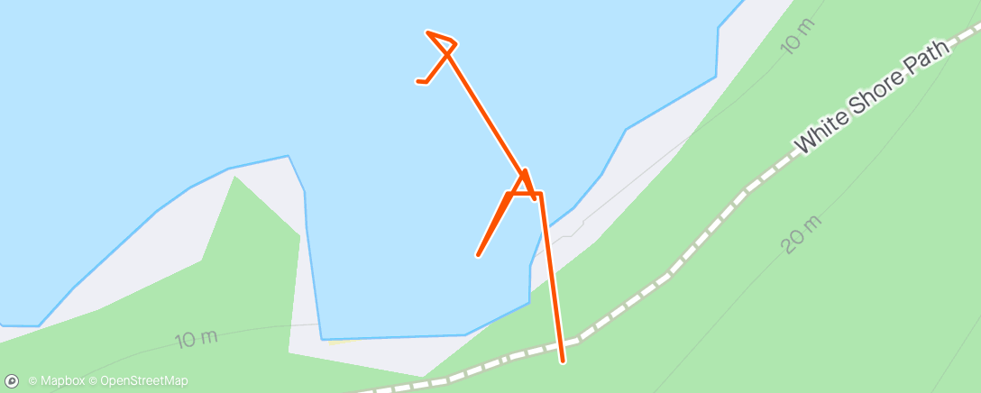 Map of the activity, White Shore, Lochinver Swim