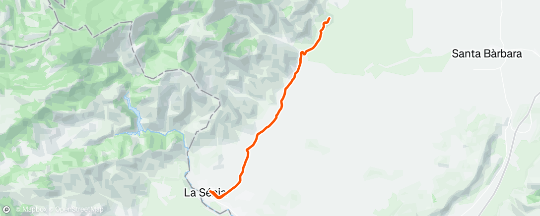 Map of the activity, Afternoon Ride