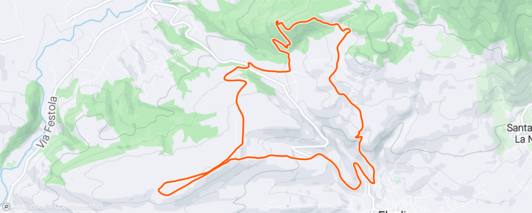 Map of the activity, Trail dei monti ebolitani