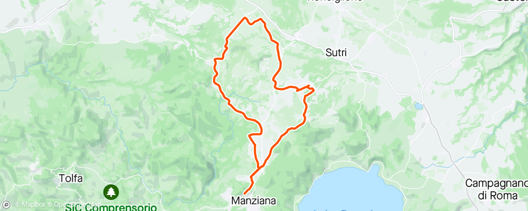 Map of the activity, Bassano-capranica-Vejano
