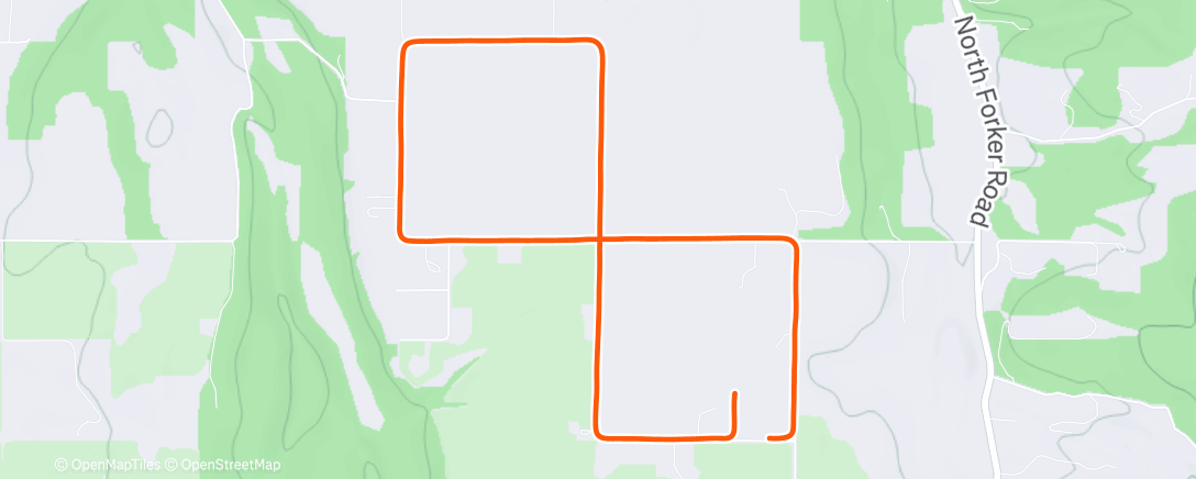 Map of the activity, Lunch Run
